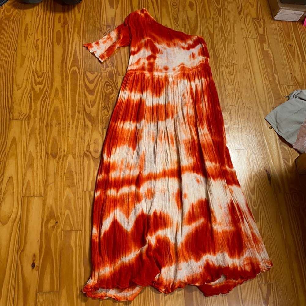 Jen's Pirate Booty One Shoulder Tie-Dye Dress